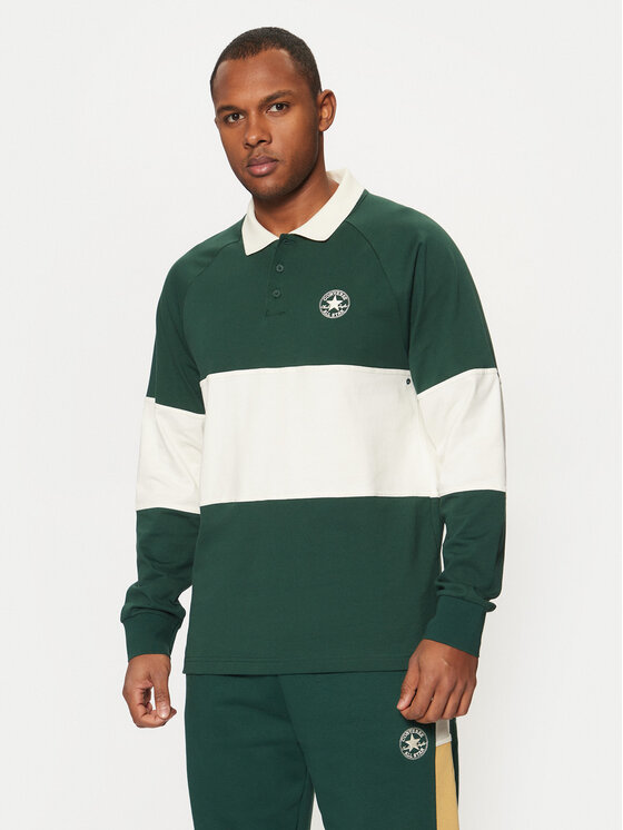 Converse Converse Поло Marquis Retro 10027563-A01 Зелений Regular Fit