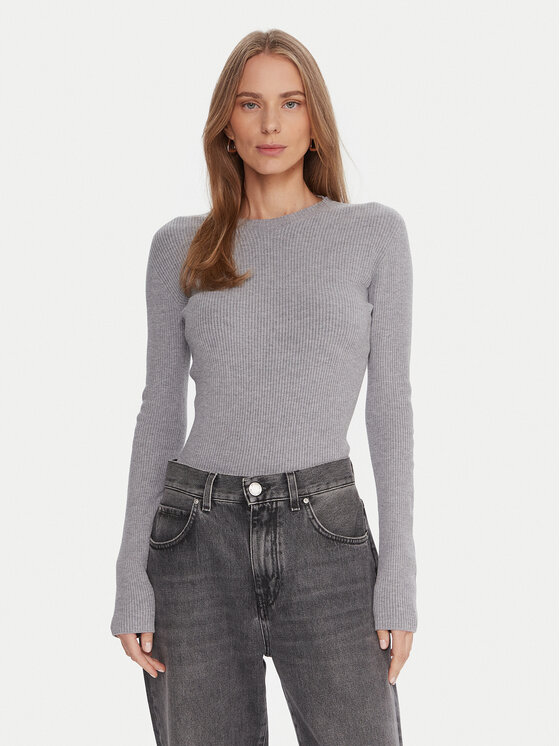 Kontatto Kontatto Sweater 3M0809C Szürke Slim Fit