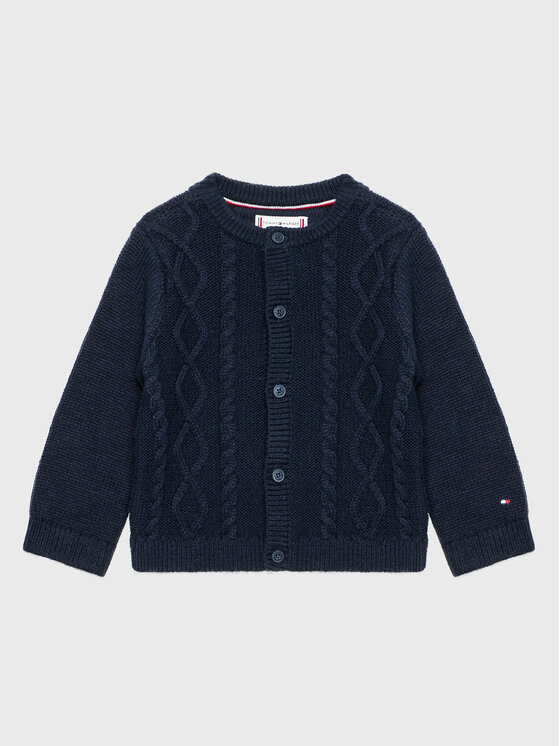 Tommy Hilfiger Tommy Hilfiger Komplet dziecięcy Baby Cable KN0KN01529 Granatowy Regular Fit