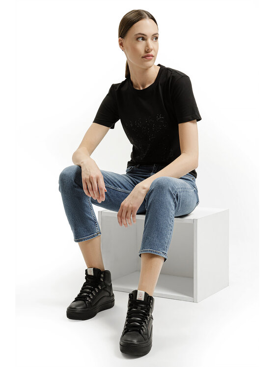 Cross Jeans Cross Jeans T-Shirt 56237-020 Czarny