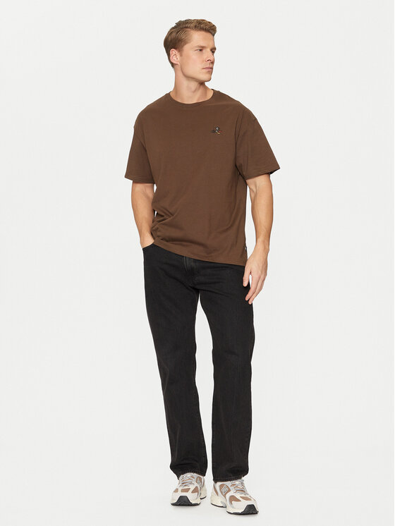 Solid Solid T-shirt Manes 21108333 Nero Regular Fit