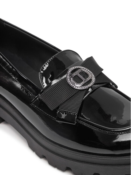 TWINSET TWINSET Loafers Mocassino 242GCJ S Μαύρο