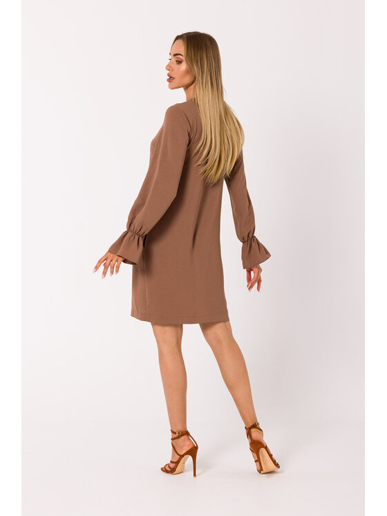 Made of Emotion Made of Emotion Každodenné šaty M742 Hnedá Premium Fit