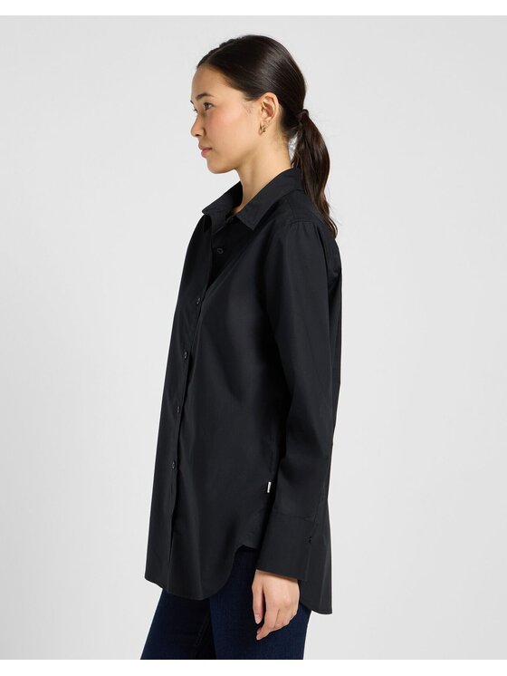 Lee Lee Koszula CLASSIC SHIRT Czarny Regular Fit