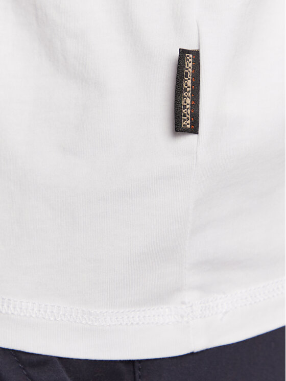 Napapijri Napapijri T-shirt S-Guiro NP0A4H22 Bianco Regular Fit