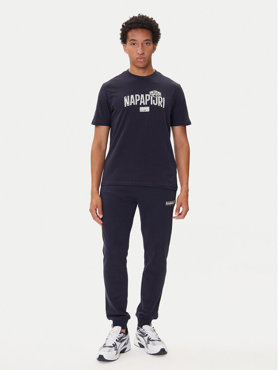 Napapijri Napapijri T-krekls S-Funes Ss NP0A88UA Tumši zils Regular Fit