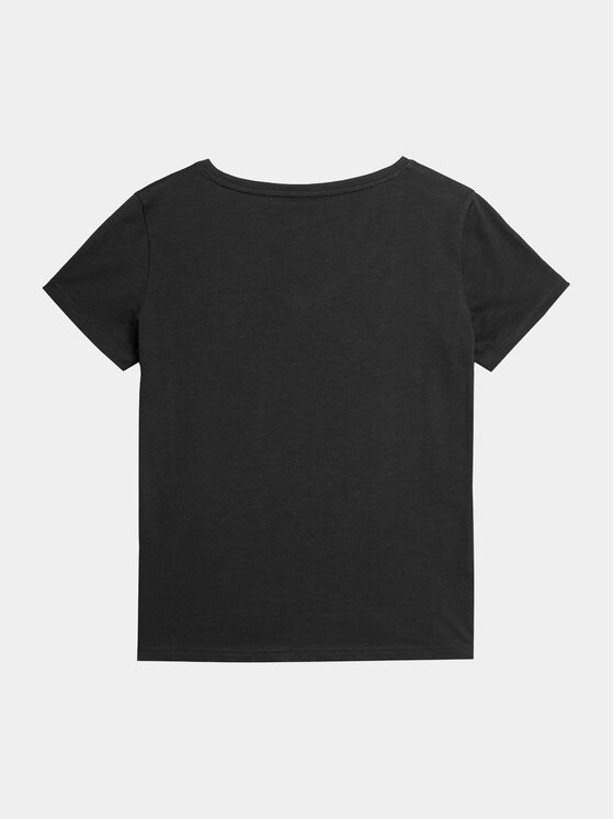 4F 4F T-särk 4FAW23TTSHF0908 Must Regular Fit