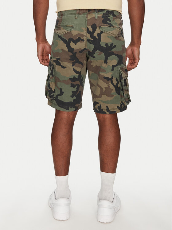 Gap Gap Riidest šortsid 880822-01 Roheline Relaxed Fit