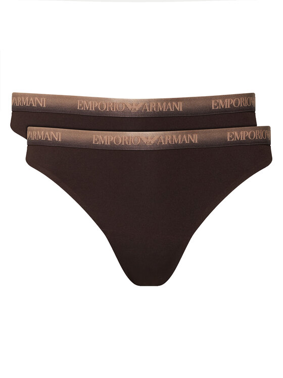 Emporio Armani Underwear Emporio Armani Underwear Комплект стрінгів EW000402 AF25572 U6279 Темно-коричневий