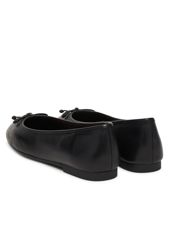 Tommy Hilfiger Tommy Hilfiger Балетки Smooth Lthr Ballet FW0FW09006 Чорний