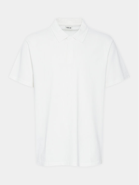 Solid Solid Tricou polo 21108171 Alb Regular Fit