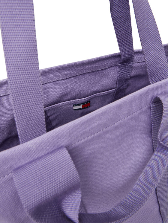 Tommy Jeans Tommy Jeans Torebka Tjw Tote Edition Canvas AW0AW17542 Fioletowy