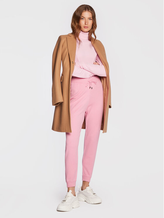 Liu Jo Sport Liu Jo Sport Pantaloni in maglia TF2106 MA63M Rosa Regular Fit