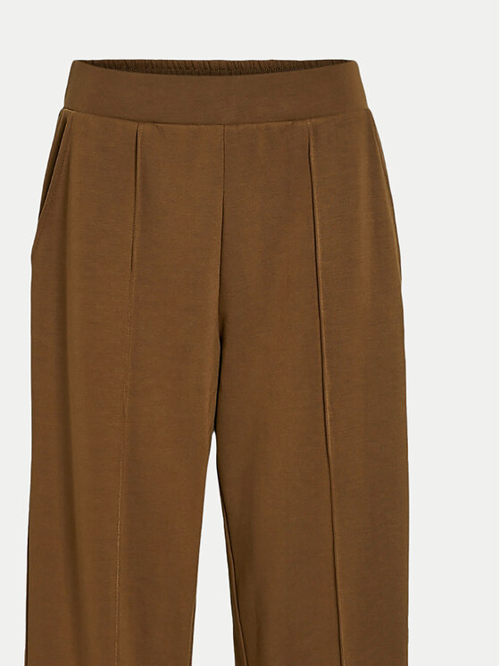 Vila Vila Pantaloni di tessuto Reflecti 14098897 Marrone Wide Leg