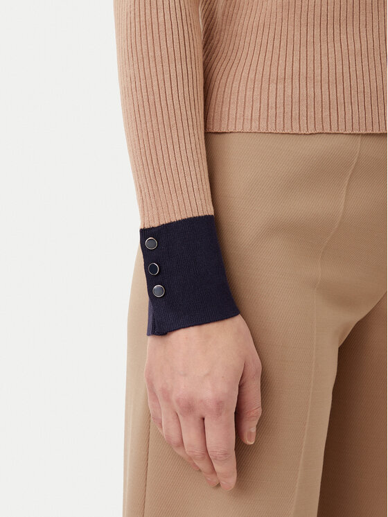 Motivi Motivi Kardigán M4376000732N Bézs Slim Fit