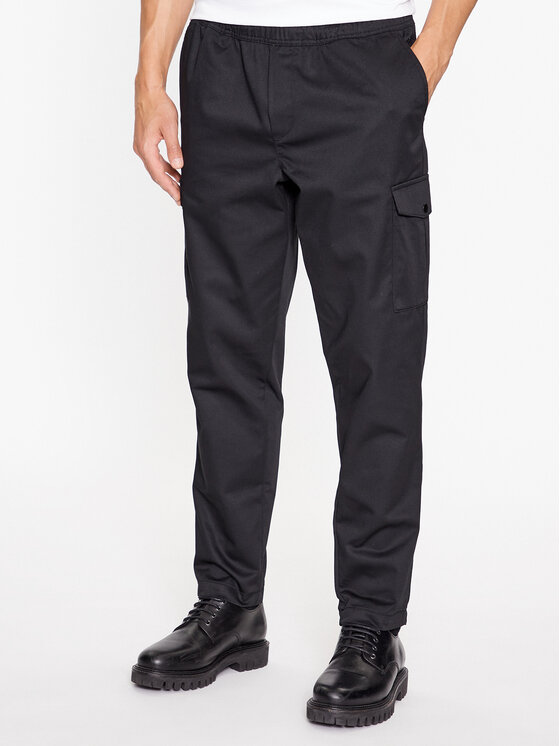 Jack & Jones Jack & Jones Szövet nadrág 12237534 Fekete Wide Leg
