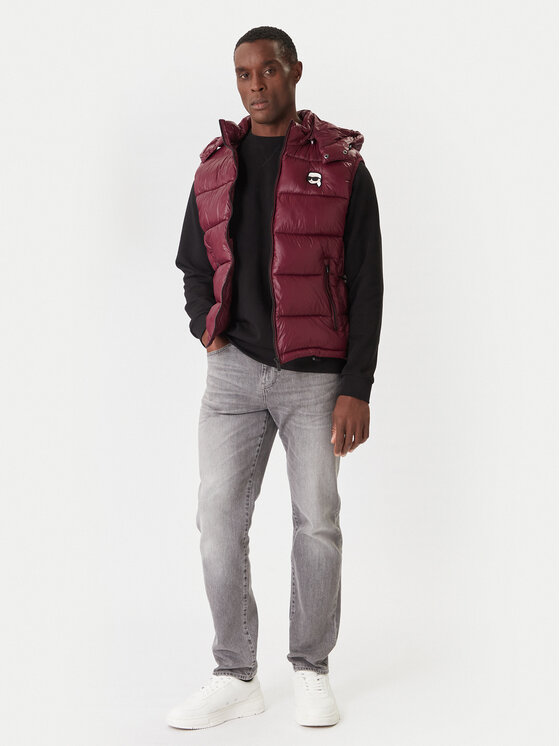 KARL LAGERFELD KARL LAGERFELD Vestă elegantă 505023 554590 Vișiniu Regular Fit