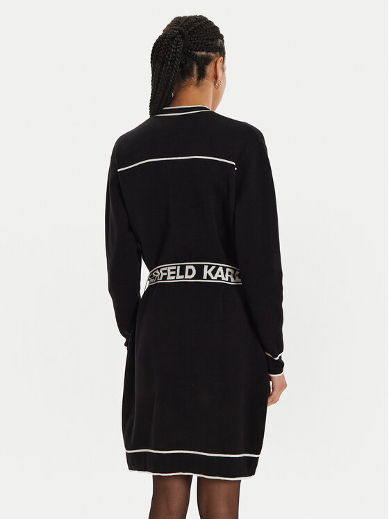 KARL LAGERFELD KARL LAGERFELD Kardigāns 240W2020 Melns Regular Fit