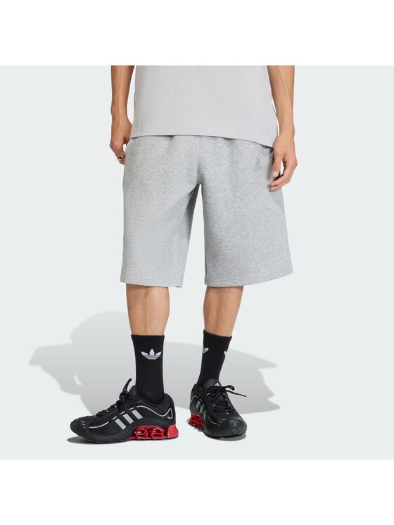 adidas adidas Szorty materiałowe 159228 Szary Regular Fit
