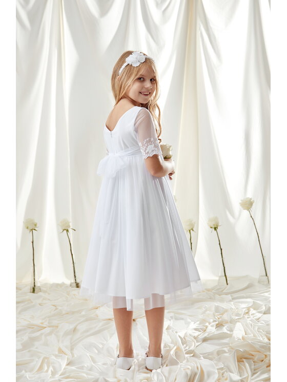 SLY SLY Sukienka 6SM-09 Biały Comfortable Fit