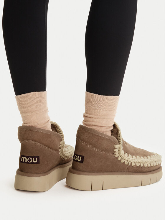 Mou Mou Sněhule Eskimo Bounce Sneaker FW531009A Hnědá