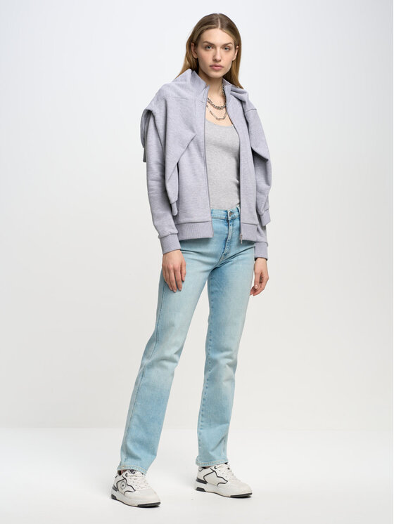 BIG STAR BIG STAR Bluza CHITA_901_170 Szary Basic Fit