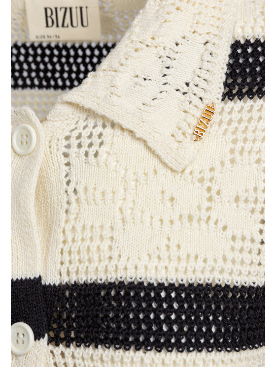 BIZUU BIZUU Sweter MONTE Beżowy Standard Fit