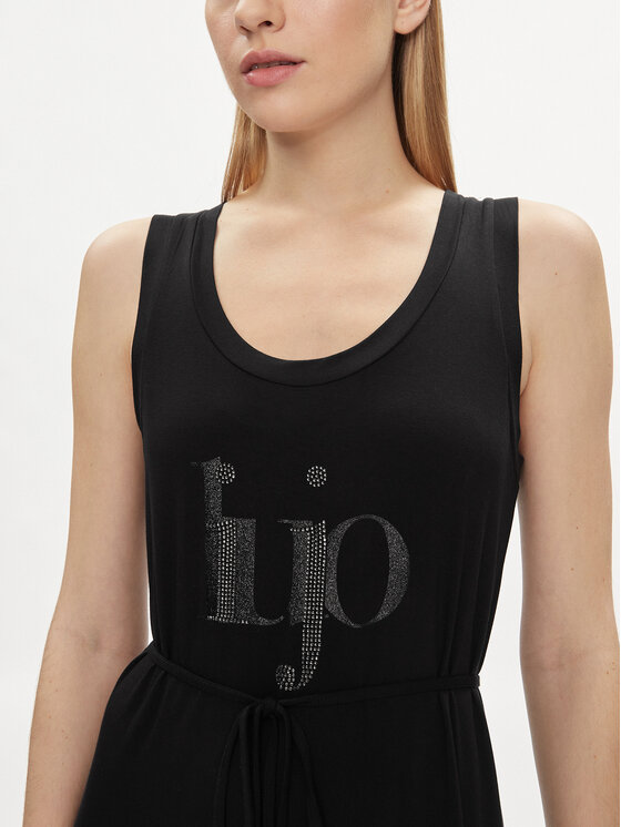 Liu Jo Liu Jo Vsakodnevna obleka VA4140 JS360 Črna Regular Fit