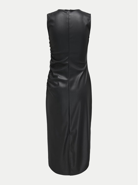 JDY JDY Šaty z imitácie kože Soya 15336927 Čierna Slim Fit