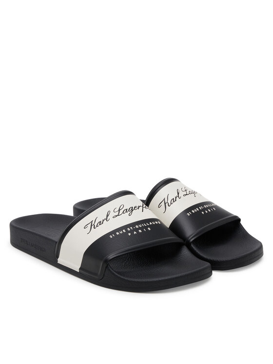 KARL LAGERFELD KARL LAGERFELD Şlapi KL70023 Negru