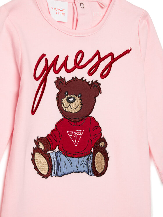 Guess Guess Бебешки гащеризон без стъпала H6RW01 KA6W4 Розов Regular Fit