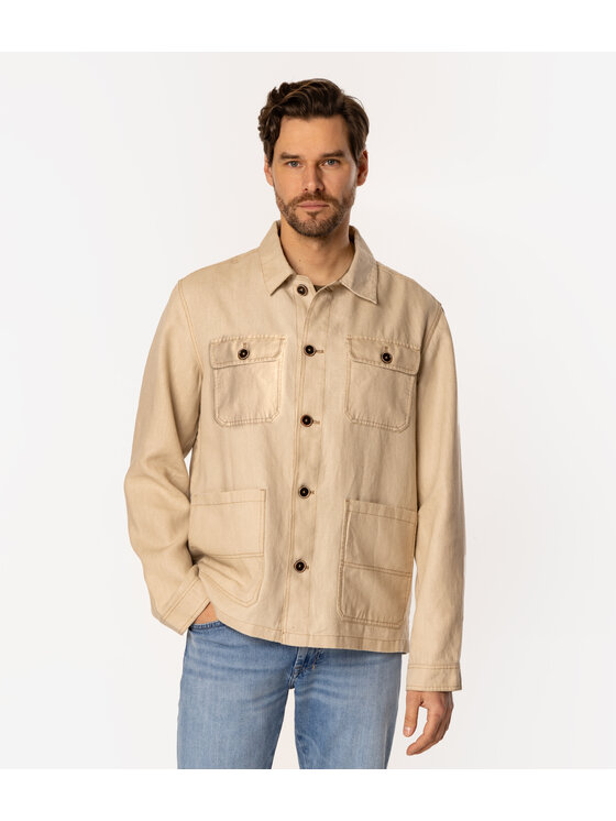 Lee Cooper Lee Cooper Kurtka przejściowa LINO 2277 Beżowy Regular Fit
