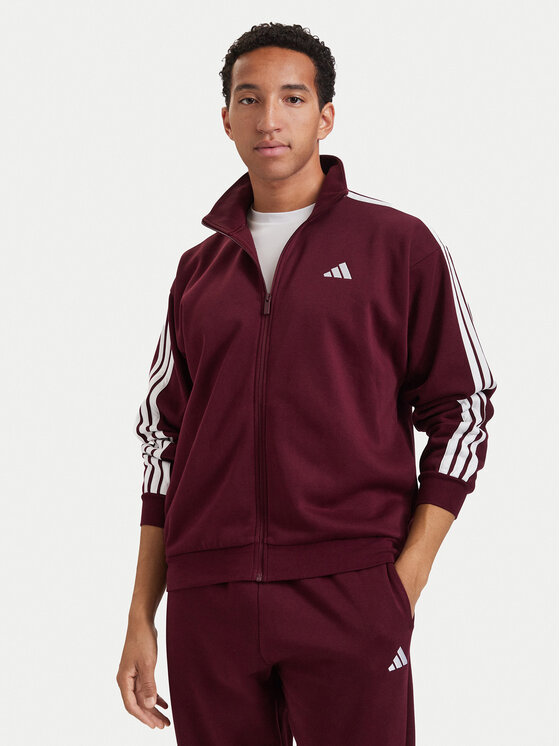 adidas adidas Tepláková súprava 3-Stripes Fleece KY2282 Bordová Regular Fit