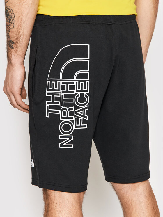 The North Face The North Face Sporta šorti Graphic NF0A3S4F Melns Regular Fit