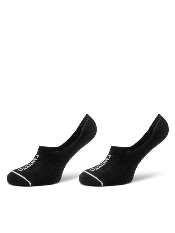Emporio Armani Súprava 2 párov krátkych ponožiek dámskych 292315 4R227 00020 Čierna