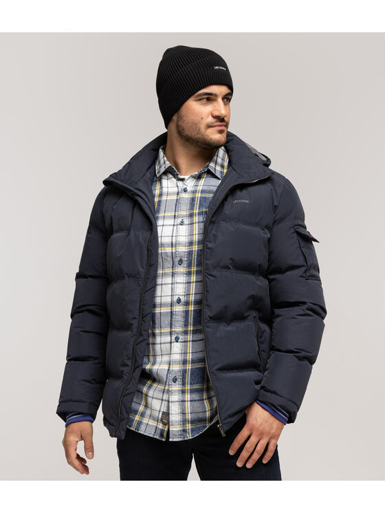 Lee Cooper Lee Cooper Kurtka puchowa BRIAN3 8215 Granatowy Regular Fit
