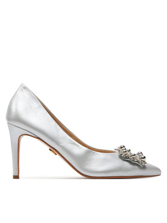 Pantofi cu toc subțire Baldowski D02491-2835-004 Argintiu