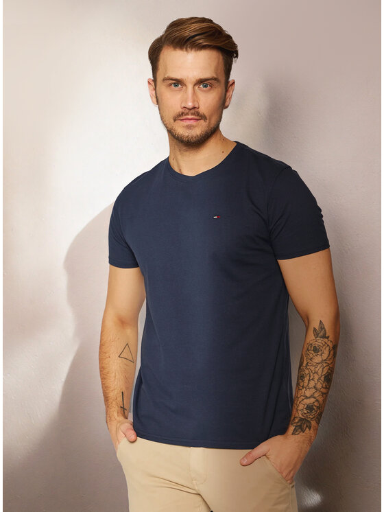 Tommy Jeans Tommy Jeans Футболка DM0DM04411 Cиній Slim Fit