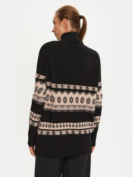 Marella Marella Kardigán Jolly 2423346102 Fekete Relaxed Fit