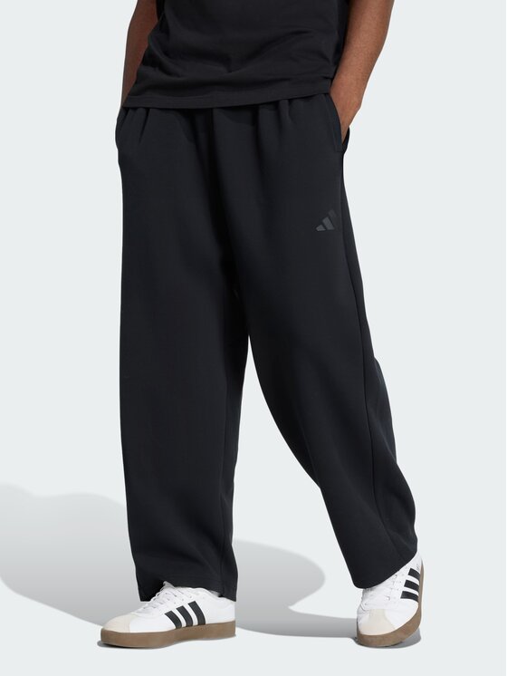 adidas adidas Spodnie materiałowe 159356 Czarny Loose Fit