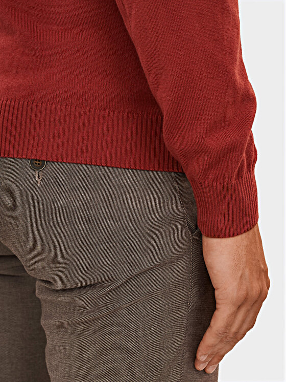 Evenemen Evenemen Sweter Golf Bordowy Slim Fit