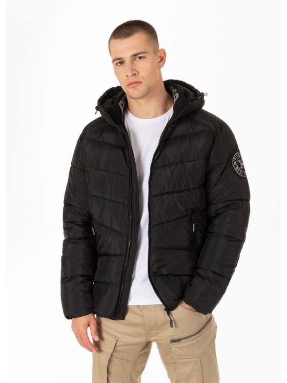 PITBULL PITBULL Kurtka przejściowa Kurtka Czarny Regular Fit