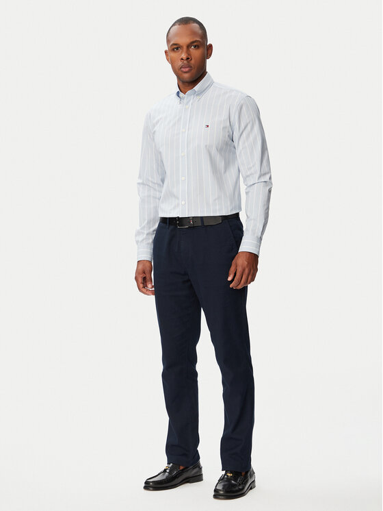 Tommy Hilfiger Tommy Hilfiger Πουκάμισο Performance MW0MW43430 Ανοιχτό μπλε Slim Fit