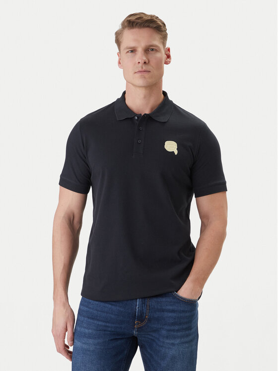 KARL LAGERFELD KARL LAGERFELD Tricou polo 745015 562231 Bleumarin Regular Fit
