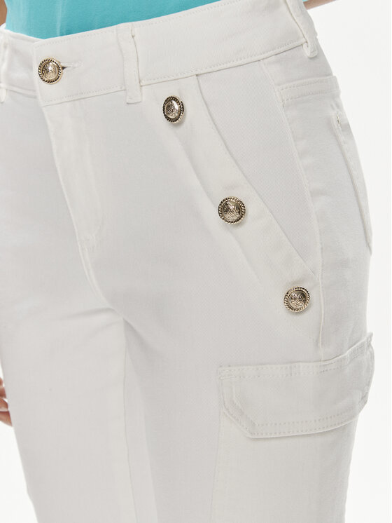Morgan Morgan Blugi 232-PEMA3 Écru Skinny Fit