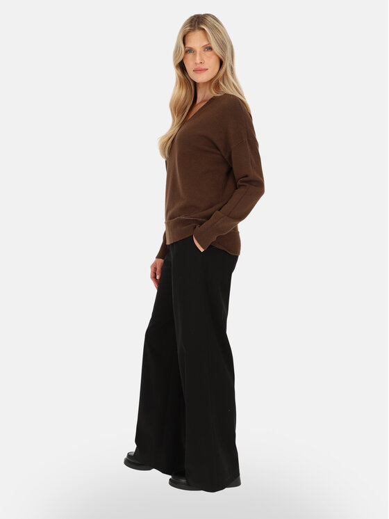 L’AF L’AF Sweter Aura Brązowy Regular Fit
