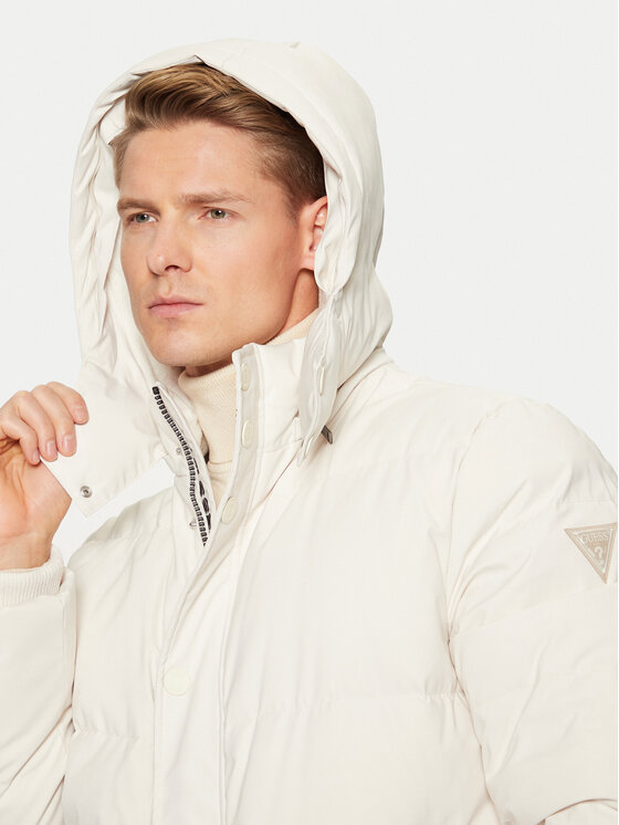 Guess Guess Daunenjacke M4BL53 WG7X2 Écru Regular Fit