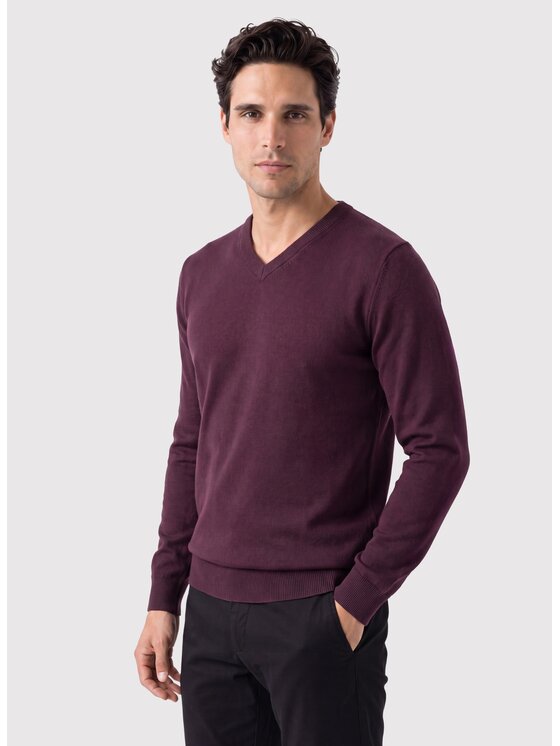 Pako Lorente Pako Lorente Sweter P26WB-2X-003 Fioletowy Straight Fit