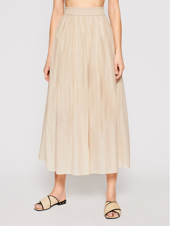 Marella Marella Kalhoty culottes Marche 31311015 Béžová Relaxed Fit