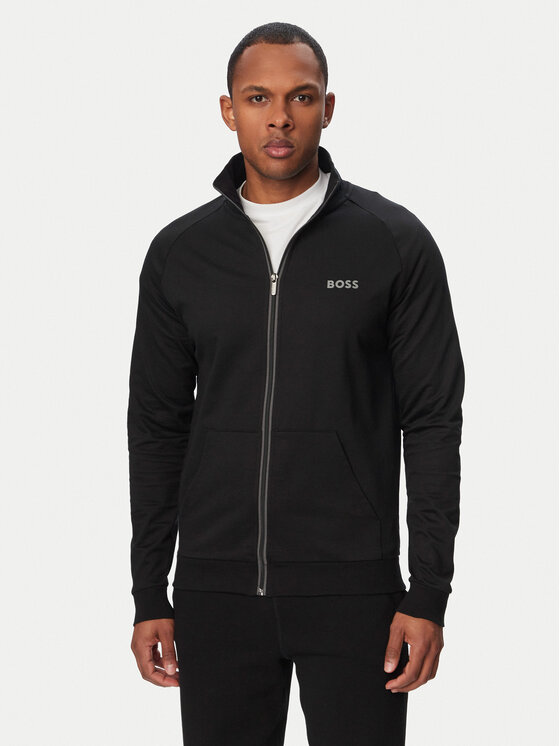 BOSS Bluza Authentic 50545564 Czarny Regular Fit